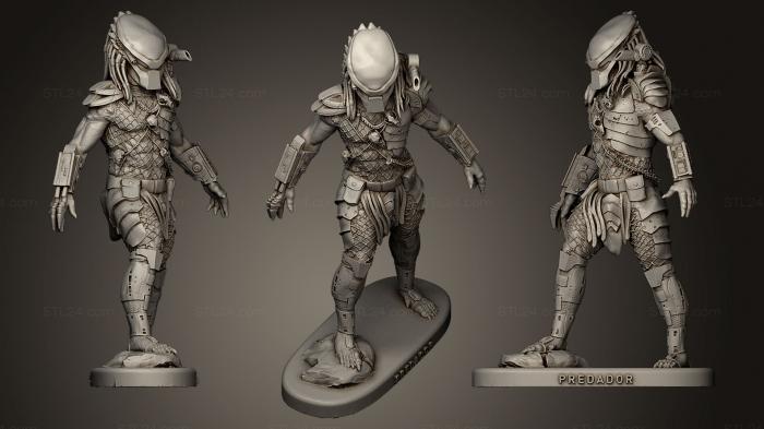 Figurines heroes, monsters and demons (Predador 3, STKM_0500) 3D models for cnc